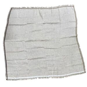 100% Capri Natural Linen Fringe Scarf or Wrap